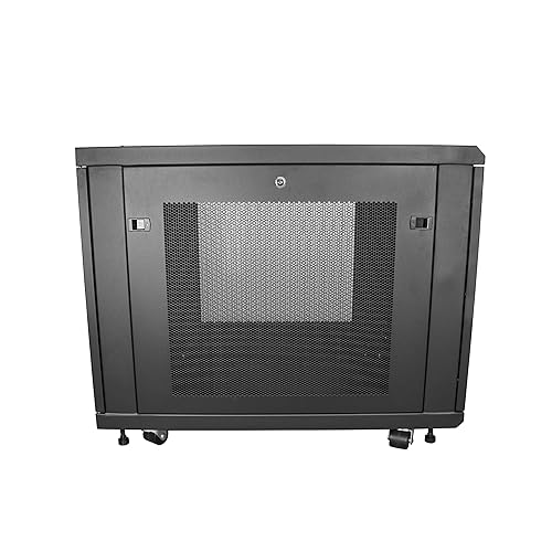 StarTech.com 4-Post 12U Server Rack Cabinet, 19 Data Rack Cabinet for IT / Network Equipment, with Adjustable Mounting Rails 12U Cabinet
