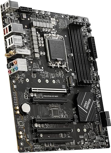 MSI PRO B760-VC WiFi ProSeries Motherboard (Supports 12th/13th Gen Intel Processors, LGA 1700, DDR5, PCIe 4.0, M.2, 2.5Gbps LAN, USB 3.2 Gen2, Wi-Fi 5, ATX) ATX PRO B760-VC WIFI