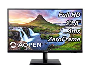 AOPEN by Acer 24CH2Y bix 23.8-inch Full HD (1920 x 1080) IPS Monitor 75Hz, 4ms (1 x HDMI &amp; VGA Port), Black 23.8 in 75 Hz