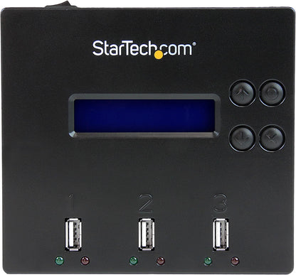 StarTech.com 1:2 Standalone USB Duplicator &amp; Eraser - Flash Drives - TAA Compliant - USB 2.0 Memory Stick Duplicator Eraser - StarTech.com 1:2 Standalone USB 2.0 Flash Drive Duplicator and Eraser