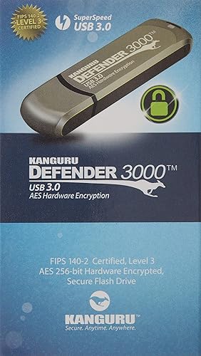 Kanguru KDF3000-128G Defender 3000 Flash Drive (Kanguru Defender 3000-128Go)
