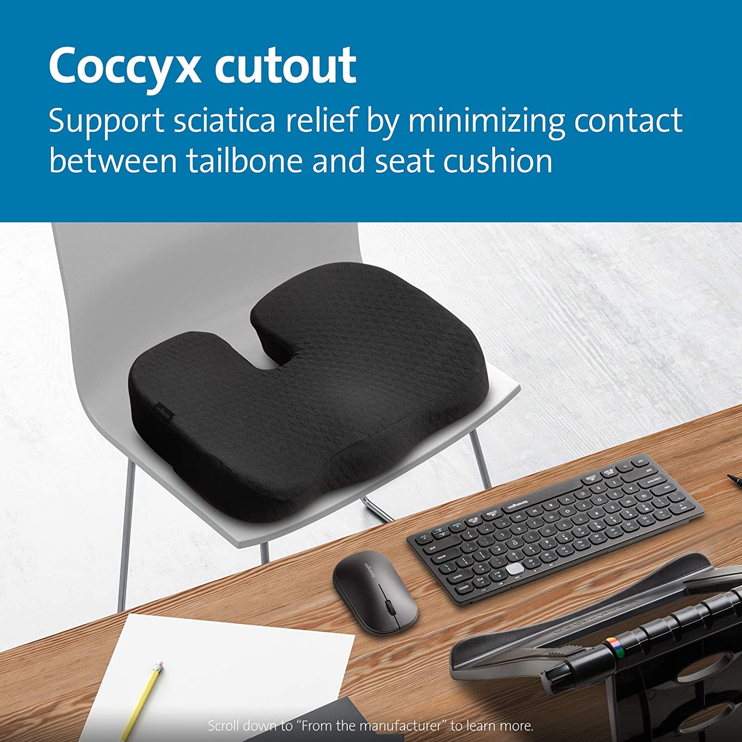 Kensington Cooling Gel; Cushion Seat Rest (K55807WW) Seat Cushion with Cool Gel