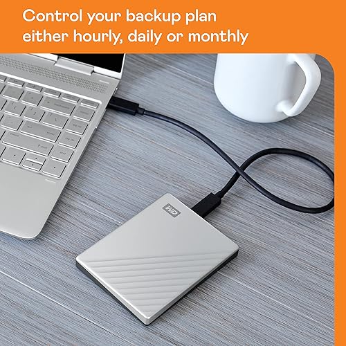 Western Digital 2TB My Passport Ultra Silver Portable External Hard Drive, USB-C - WDBC3C0020BSL-WESN Silver 2TB PC