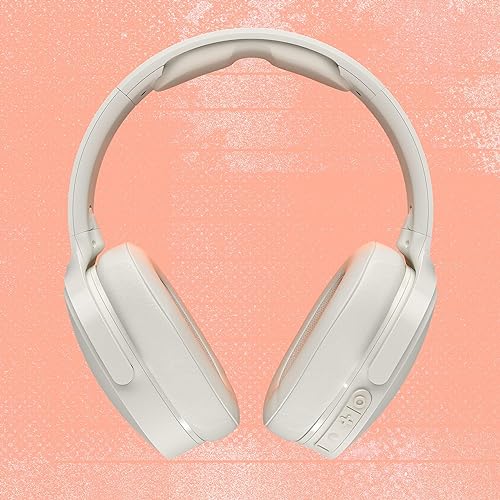 Skullcandy Hesh Evo Over-Ear Wireless Headphones, 36 Hr Battery, Microphone, Works with iPhone Android and Bluetooth Devices - Bone