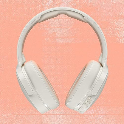 Skullcandy Hesh Evo Over-Ear Wireless Headphones, 36 Hr Battery, Microphone, Works with iPhone Android and Bluetooth Devices - Bone
