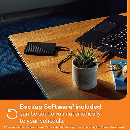WD 6TB My Passport Portable External Hard Drive, Black, Includes Backup Software with Defense Against ransomware, and Password Protection - WDBR9S0060BBK-WESN Black 6TB PC
