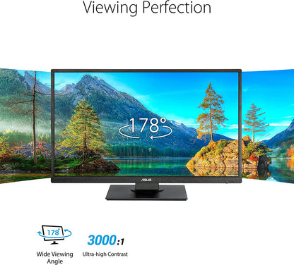 ASUS 27” 1080P Monitor (VA279HAL) - Full HD, Built-in Speakers, Eye Care, Low Blue Light, Flicker Free, VESA Mountable, Height Adjustment, Pivot, Swivel, Tilt, HDMI, VGA