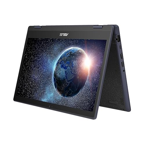 ASUS BR1402 BR1402FGA-P31T-CA Ruggedized 2 in 1 Touchscreen Laptop, 14" Full HD Display, Intel Core i3-N305, 8GB DDR5 RAM, 256GB PCIE G3 SSD + TPM, Wifi 6, Windows 11 Pro, Grey