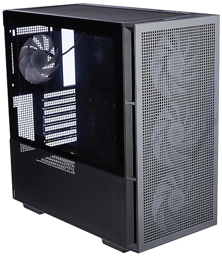 DeepCool CH560 ATX Airflow case, 3X Pre-Installed 140mm ARGB Fans, Hybrid Mesh/Tempered Glass Side Panel, Magnetic Top Mesh Filter, Type-C, USB 3.0, Black Black CH560