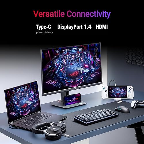 ASUS ROG Strix 27” 1440P USB-C HDR Gaming Monitor (XG27ACMG) - QHD (2560x1440), 270Hz, 1ms, Fast IPS, Extreme Low Motion Blur Sync, G-SYNC Compatible, DisplayWidget, Tripod Socket, 3 yr Warranty 27" Fast IPS QHD 270 Hz G-SYNC USB-C