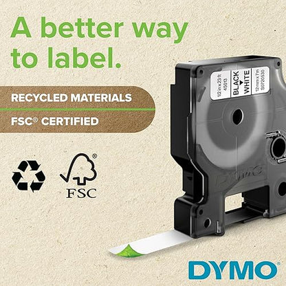 DYMO LabelManager 210D All Purpose Label Maker with Large Display and QWERTY keyboard (1738345), Black Black All Purpose Label Maker