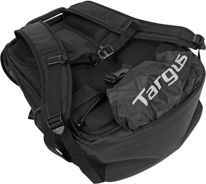 Targus Voyager II Travel and Commuter Business Backpack with Hideaway RainCover, Sternum &amp; Waist Buckled Straps, Trolley Strap, Padded Shock-Absorbing Protection for 17.3-Inch Laptop, Black (TSB953GL) Voyager II Backpack