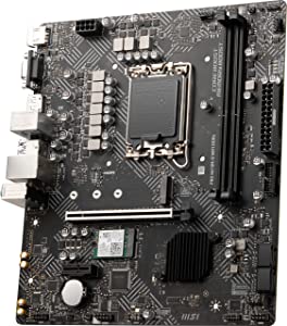MSI PRO H610M-G WiFi DDR4 ProSeries Motherboard (mATX, 12th/13th Gen Intel Core, LGA 1700 Socket, DDR4, PCIe 4, 2.5G LAN, M.2 Slots, USB 3.2, Wi-Fi 6)