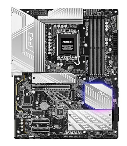 ASRock Intel Core Ultra Z890 Pro RS ATX Motherboard LGA1851 RL-ILM DDR5 8666 MHz 256 GB M.2 PCIe 5.0 Thunderbolt