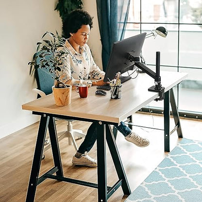 Ergotron – NX Single Monitor Arm, VESA Desk Mount – for Monitors Up to 34 Inches, 0 to 18 lbs – Matte Black