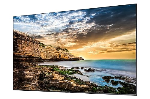 Samsung Business QE50T 50-inch 4K UHD 3840x2160 LED Commercial Signage Display, HDMI, USB, Speakers, 3-Yr Wrnty, 16/7 Operation, 300 nit (LH50QETELGCXGO), Black