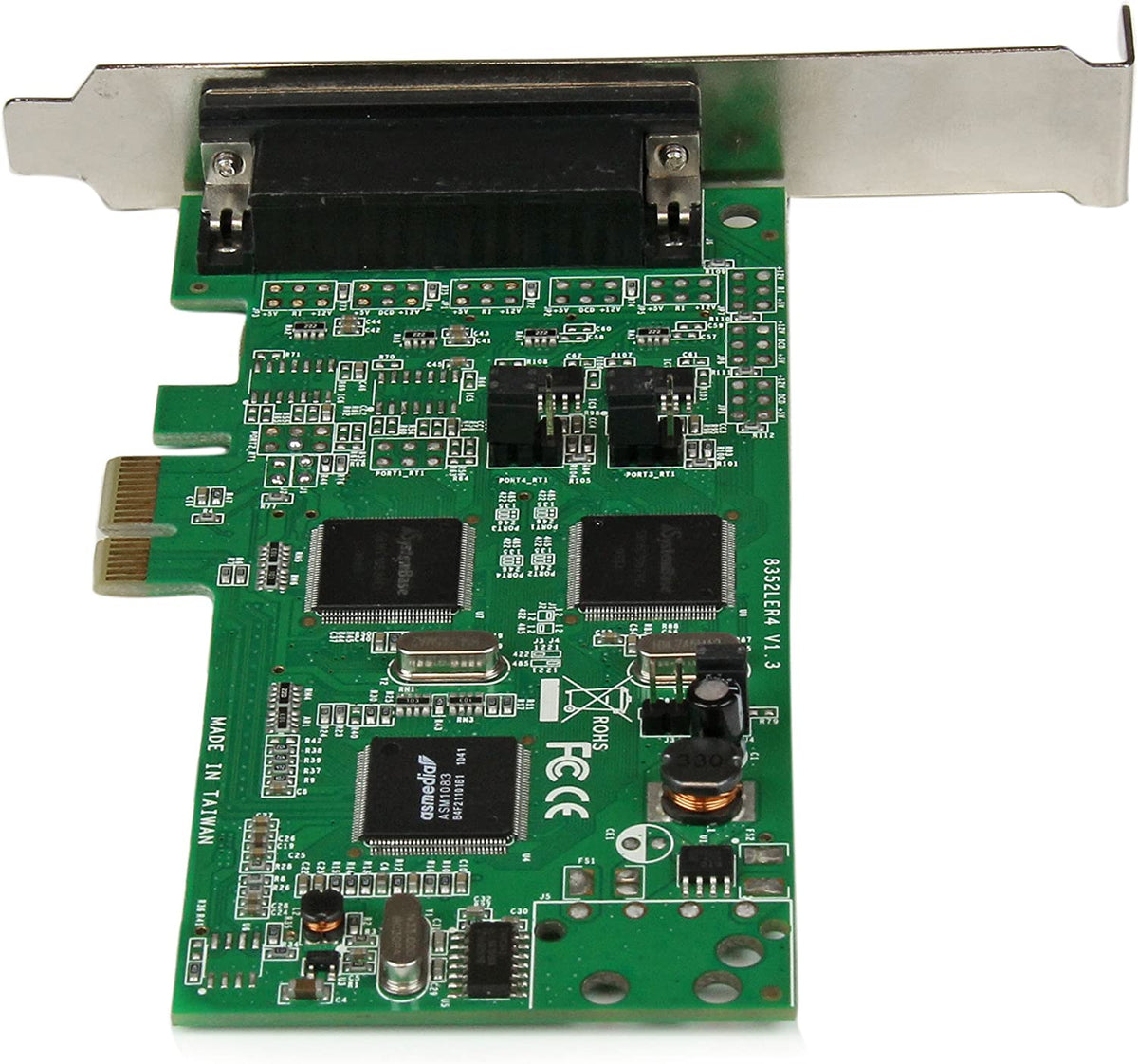 StarTech.com 4 Port PCI Express PCIe Serial Combo Card with Breakout Cable - 2 x RS232 2 x RS422 / RS485 - Dual Profile (PEX4S232485)