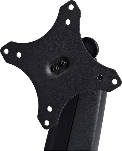 StarTech.com Desk Mount Monitor Arm - Heavy Duty Ergonomic VESA Monitor Arm - Single Display up to 9kg - Full Motion, Height Adjustable, Articulating - Aluminum - C-Clamp/Grommet- Black (ARMPIVOTHDB)