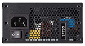 Corsair SF Series, SF750, 750 Watt, SFX, 80+ Platinum Certified, Fully Modular Power Supply Black 750 Watts SF Platinum