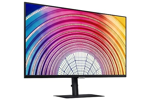 SAMSUNG S60UA Series 24-Inch Viewfinity WQHDComputer Monitor, 75Hz, IPS Panel, USB-C, HDR10 (1 Billion Colors), Height Adjustable Stand, TUV-Certified Intelligent Eye Care (LS24A600UCNXGO) 24-inch 2022 version Display + HDMI + USB-C Ports