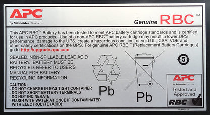 APC UPS Battery Replacement, APCRBC123, for APC UPS Models BR1000G, BX1350M, BN1350G, BX1000G, BX1300G, SMT750RM2U, SMT750RM2UC, SMT750RM2UNC, SMT750RMI2U, SMT750RMI2UC, SMT750RMI2UNC APCRBC123 UPS