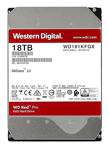 Western Digital Red Pro 18TB NAS Hard Drive