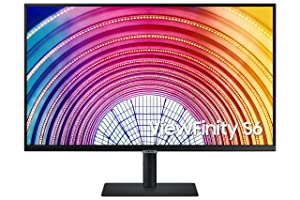 Samsung S60A Series 24 Inch QHD 2540x1440 Computer Monitor, IPS 75 Hz, HDR10, DP, HDMI, Headphone, USB 3.0 Hub, 3-Yr WRNTY (LS24A600NWNXGO)