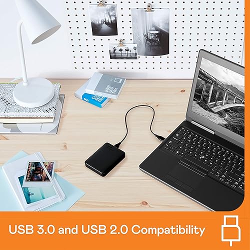 WD 6TB Elements Portable Hard Drive, USB 3.2 Gen 1/USB 3.0 for PC & Mac, Plug and Play Ready - WDBHJS0060BBK-WESN 6TB HDD