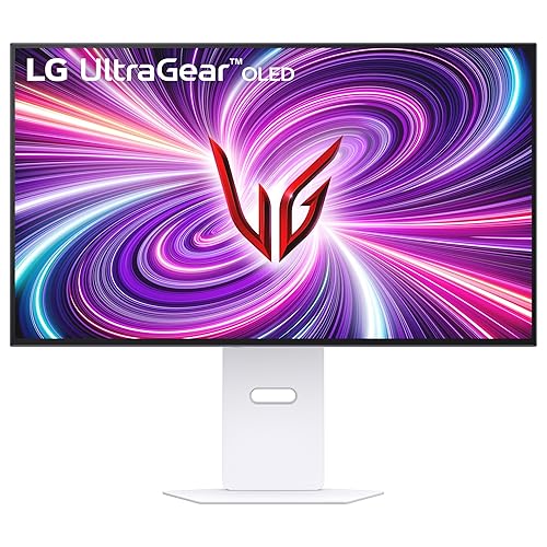 LG Ultragear™ OLED 32GS95UV-W - 32 inch Dual-Mode Gaming Monitor | Dual-Mode (4K 240Hz FHD 480Hz) / UHD (3840 x 2160) / 0.03ms (GtG) / DCI-P3 98.5% 32" White Unity Hexagon Lighting
