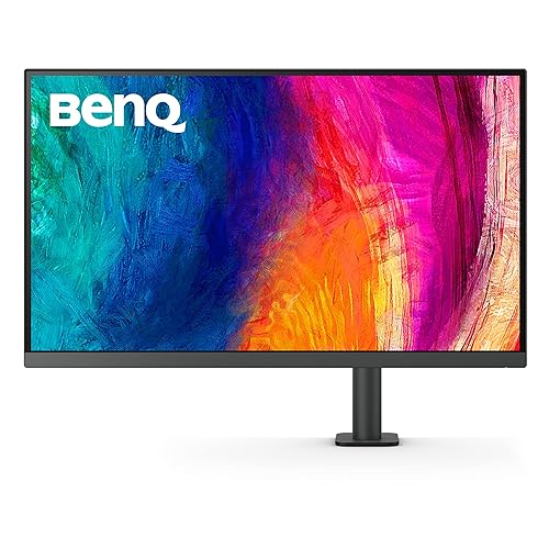 BenQ PD3205UA Ergo Arm 32 4K UHD | 99% Rec. 709 & sRGB | IPS | Built-in Ergo Mount | ICCSync | Uniformity | Delta E=3 | Calibration Report | AQCOLOR | Pantone | USB-Hub | USB-C (90W) 32 UHD | Mac- Ready Ergo Arm Mount