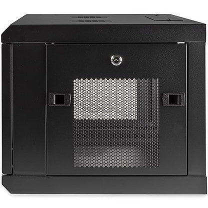 StarTech.com 2-Post 6U Wall Mount Network Cabinet w/ 1U Shelf, 19 Wall-Mounted Server Rack for IT / Data Computer Equipment 6U| 14.6 Depth Cabinet