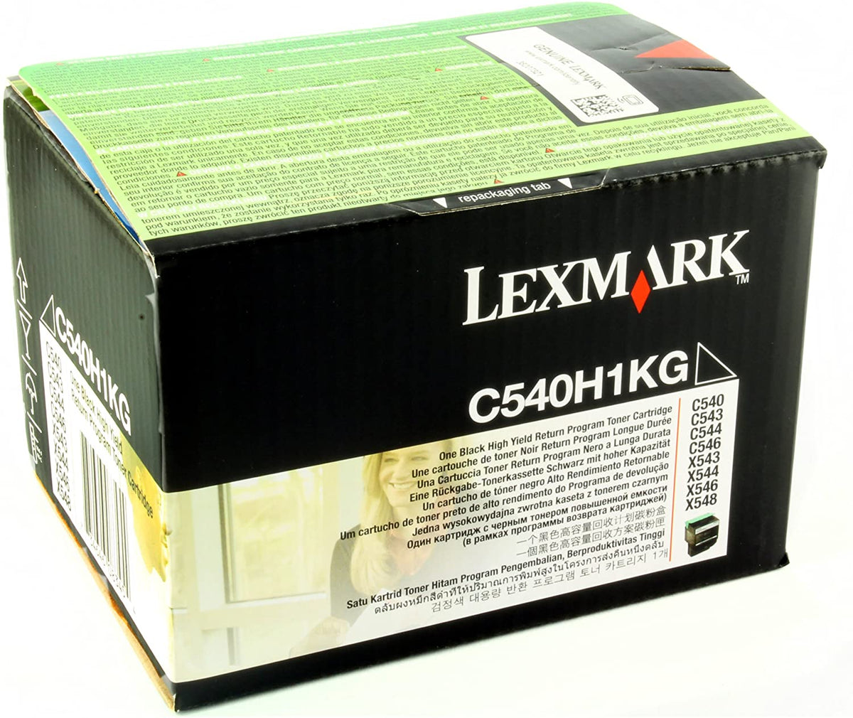Lexmark C540H1 C540 C543 C544 C546 X543 X544 X546 X548 Toner Cartridge (Black) in Retail Packaging