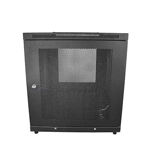 StarTech.com 4-Post 12U Server Rack Cabinet, 19 Data Rack Cabinet for IT / Network Equipment, with Adjustable Mounting Rails 12U Cabinet