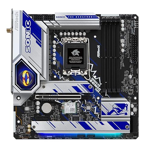 ASRock B760M PG Sonic WiFi Motherboard 7200 MHz DDR5 XMP & Expo Support 12+1+1 Phase Design with Dr.MOS PCIe 5.0 + Surface-Mount Tech USB 3.2 Gen2 Type-C Header M.2 192 GB