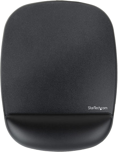 StarTech.com Mouse Pad with Hand Rest, 6.7x7.1x0.8in (17x18x2cm), Ergonomic Mouse Pad with Wrist Support, Desk Wrist Pad w/ Non-Slip PU Base, Cushioned Gel Mouse Pad w/ Palm Rest (B-Ergo-Mouse-PAD)