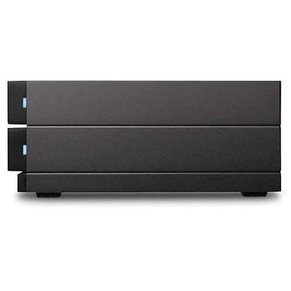 LaCie 2big RAID 48TB External Hard Drive Desktop HDD – USB-C, 7200 RPM Enterprise Class Drives, for Mac and PC Desktop, Rescue Services (STHJ48000800)