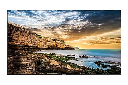 Samsung QE75T 75-inch 4K UHD 3840x2160 LED Commercial Signage Display, HDMI, USB, Speakers, 3-Yr Warranty, 16/7 Operation, 300 nit (LH75QETEPGCXGO)