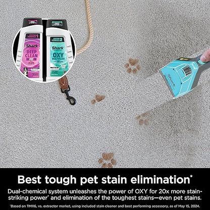 Shark CarpetXpert HairPro Pet with StainStriker, Upright Carpet Cleaner machine for Pets, Deep Carpet, Rug and Upholstery Cleaner, Pet Stain & Odour Remover, Pet Hair Pickup, Carpet Shampooer, EX301C