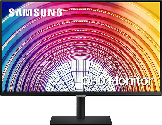SAMSUNG S60A Series 32-Inch QHD (2560x1440) Computer Monitor, 75Hz, HDMI, Display Port, HDR10 (1 Billion Colors), Height Adjustable Stand, TUV-Certified Intelligent Eye Care (LS32A600NWNXGO) 32 Inches