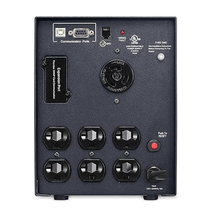 CyberPower PR2200LCDSL Smart App Sinewave UPS System, 2070VA/1980W, 7 Outlets, AVR, Mini-Tower