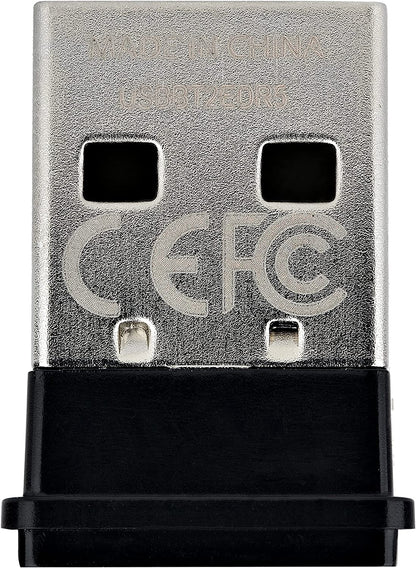 StarTech.com USB Bluetooth 5.0 Adapter, USB Bluetooth Dongle for PC/Computer, BT 5.0 Adapter for Headsets, Mini USB Bluetooth Receiver, Windows/Linux (USBA-BLUETOOTH-V5-C2), Black