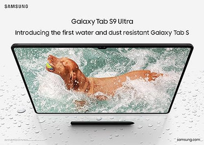 Samsung Galaxy Tab S9 Ultra, Graphite, Snapdragon 8 Gen 2 (Gaming), 14 dynamic AMOLED 2x, 12 GB RAM, Android Tablet, Dex(connectivity), S-Pen, IP68 rating (CAD version and Warranty) Graphite 512 GB S9 Ultra Tab Only