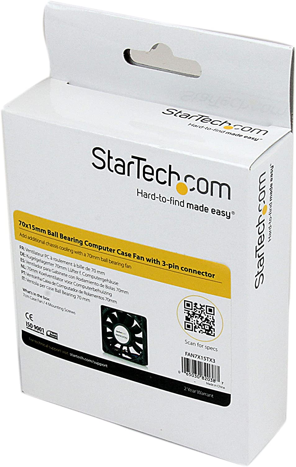 StarTech 70x70x15mm TX3 Replacement Fan