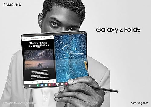Samsung Galaxy Z Fold5 512GB Phantom Black, 6.2 cover screen, Dual App Multi Tasking, Dex Productivity, IPX8 Rating, Google meet live sharing, S-Pen compatible (CAD version and Warranty) Phantom Black 512 GB Z Fold5 Phone Only