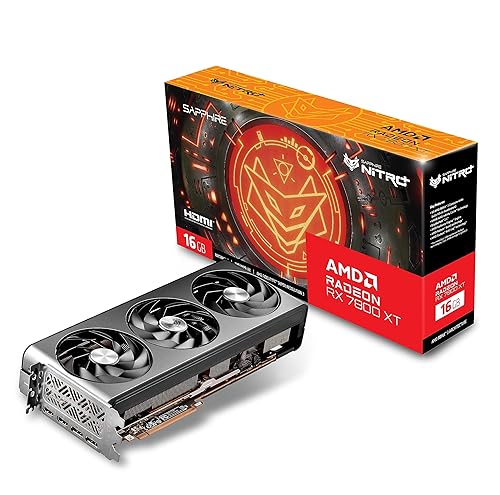 Sapphire 11330-01-20G Nitro+ AMD Radeon RX 7800 XT Gaming Graphics Card with 16GB GDDR6, AMD RDNA 3