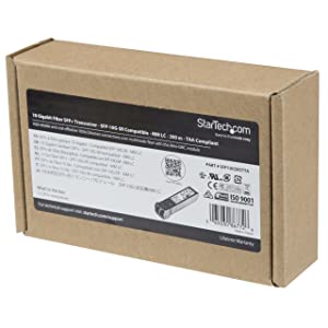 StarTech.com Cisco SFP-10G-SR-S Compatible SFP+ Module - 10GBASE-SR - 10GbE Multimode Fiber MMF Optic Transceiver - 10GbE SFP+ - LC 300m - 850nm - DDM Cisco Firepower, ASR9000, C9300 (SFP10GSRSTTA) SFP-10G-SR (TAA) Single
