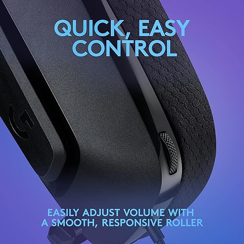 Logitech G335 Wired Gaming Headset, with Microphone, 3.5mm Audio Jack, Comfortable Memory Foam Earpads, Lightweight, Compatible with PC, Playstation, Xbox, Nintendo Switch - Black Black Wired