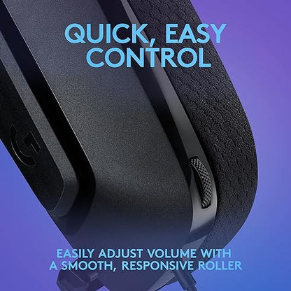 Logitech G335 Wired Gaming Headset, with Microphone, 3.5mm Audio Jack, Comfortable Memory Foam Earpads, Lightweight, Compatible with PC, Playstation, Xbox, Nintendo Switch - Black Black Wired