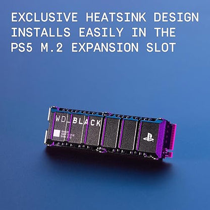 WD_BLACK 4TB SN850P NVMe M.2 SSD Officially Licensed Storage Expansion for PS5 Consoles, up to 7300MB/s, with heatsink - WDBBYV0040BNC-WRSN 4TB NEW - Up to 7,300MB/s