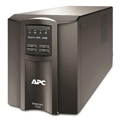APC 1500VA Smart UPS with SmartConnect and Network Card, SMT1500CNC, Sinewave UPS Battery Backup, 120V, Line Interactive Uninterruptible Power Supply
